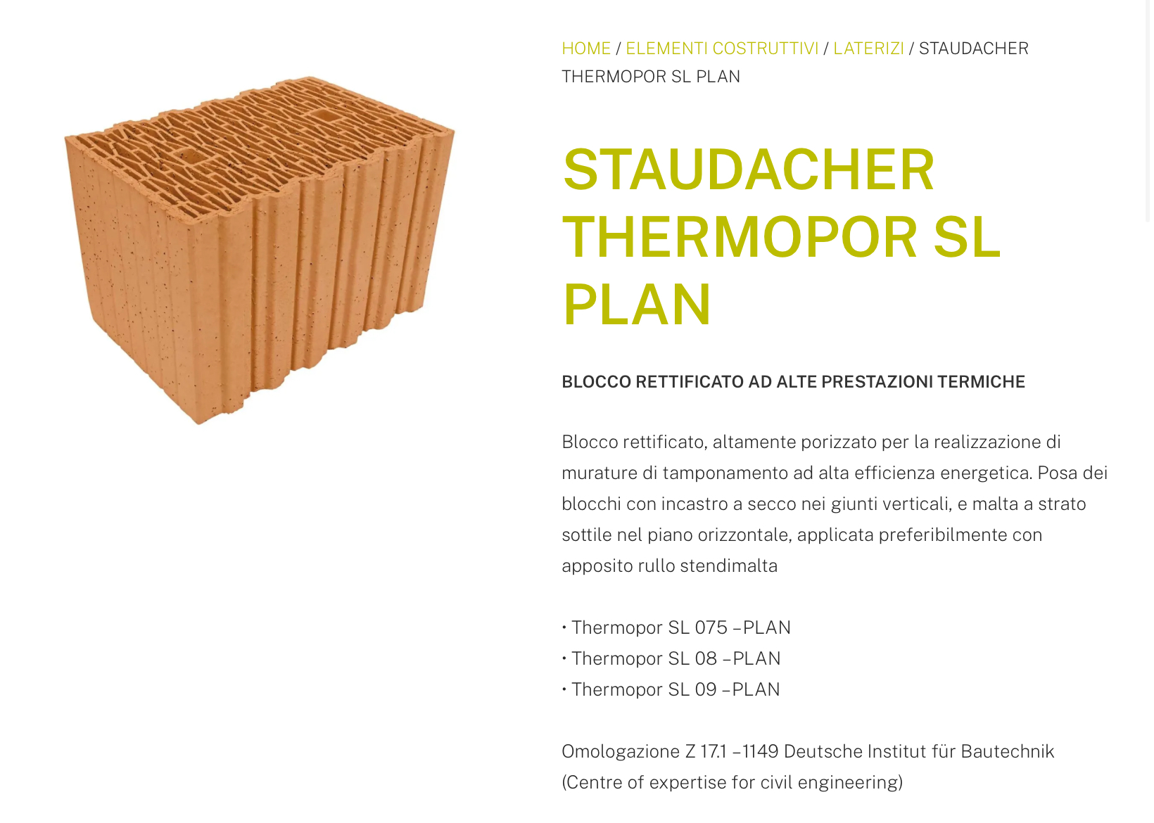 Pianfei Edile Staudacher Thermopor SL Plan