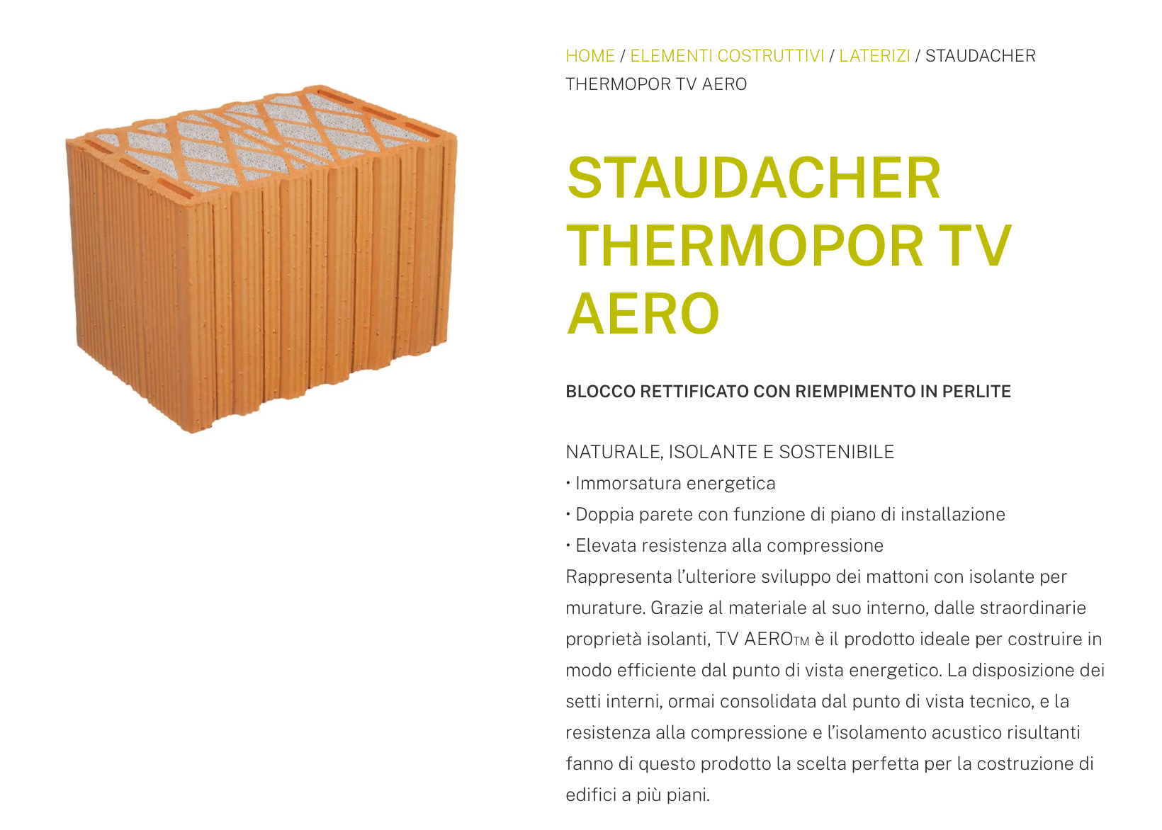 Pianfei Edile Staudacher Thermopor TV Aero